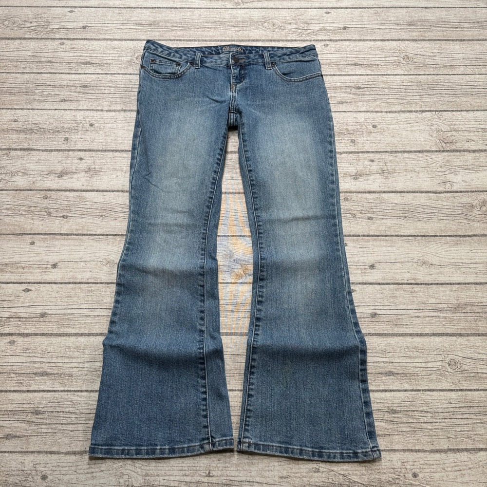 Bluenotes Jeans Women's 31 Blue Denim Low Rise Bootcut Relaxed Fit Stretch Retro